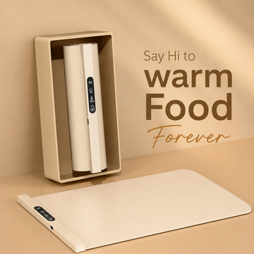 Foldable Electric Food Warming Mat with 9 Adjustable Temperature Settings