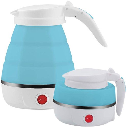 Foldable Travel Electric Kettle – Silicone Body & Stainless Steel Base