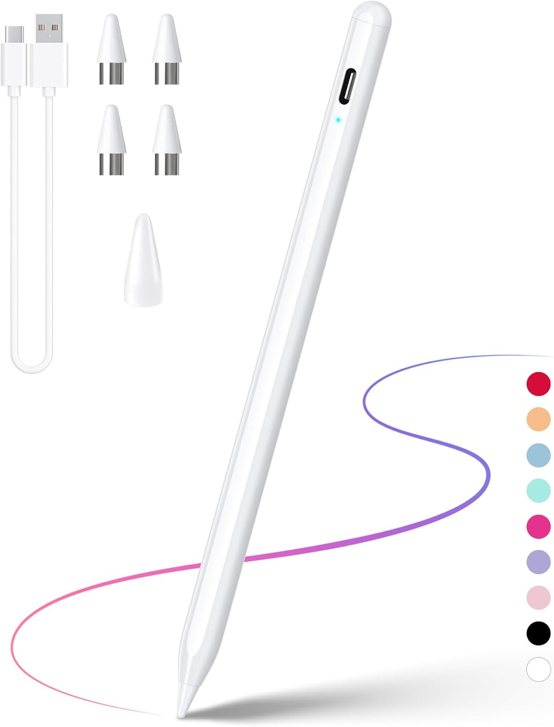 Universal Rechargeable Stylus Pen| For ( iOS, Android & Touchscreen Devices) |100 mAh Battery