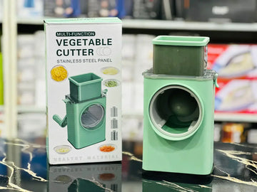 Multi-Function Handheld Rotary Vegetable Cutter – Manual Slicer & Chopper